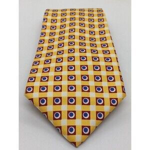 Polo Ralph Lauren Silk Necktie. Multicolor Geometric Men's Tie USA  58" x 4" EUC